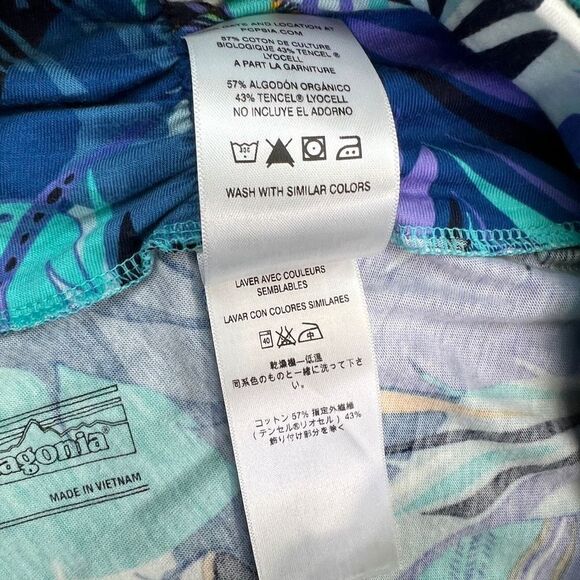 Patagonia Skirt Dress $99 Kamala Convertible Woman’s M Blue Feather Tropical - Picture 10 of 11